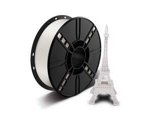 3D printer filament 1.75 mm PLA, dimensional accuracy +/- 0.02 mm, 1 kg White 3D printer filament 1.75 mm PLA, dimensional accuracy +/- 0.02 mm, 1 kg White
