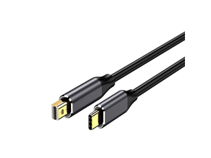 USB Type C( the Source) to Mini DisplayPort Mini DP Cable 4K@60Hz (Braided,6ft) Unidirectional transmission Compatible with MacBook Pro MacBook Air More USB C Device USB Type C( the Source) to Mini DisplayPort Mini DP Cable 4K@60Hz (Braided,6ft) Unidirectional transmission Compatible with MacBook Pro MacBook Air More USB C Device