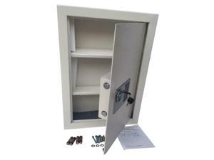 Large Electronic Hidden Safe Security Box Flat Recessed Wall Jewelry Cash White Large Electronic Hidden Safe Security Box Flat Recessed Wall Jewelry Cash White
