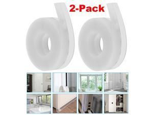 2X Weather Stripping Door Seal Strip Self Adhesive Silicone Bottom Draft Stopper