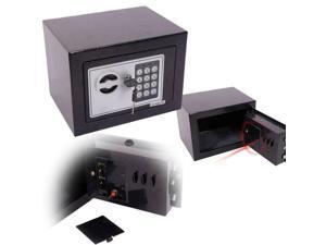 Popular Security Steel Digital Electronic Coded Lock Home Hotel Safe Box Black