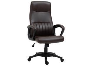 High Back Home Office Chair Swivel Executive PVC Leather Chair, Black High Back Home Office Chair Swivel Executive PVC Leather Chair, Black