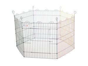 Foldable Pet Playpen w/ Door Metal Indoor Outdoor Foldable Pet Playpen w/ Door Metal Indoor Outdoor