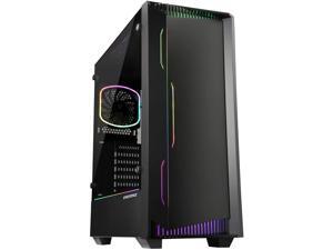 Enermax LIBLLUSION LL30 Addressable RGB ARGB Mid Tower Gaming PC Case Tempered Glass Pre-Installed Fans (X2), ECA-LL30-M1BB-ARGB Enermax LIBLLUSION LL30 Addressable RGB ARGB Mid Tower Gaming PC Case Tempered Glass Pre-Installed Fans (X2), ECA-LL30-M1BB-ARGB