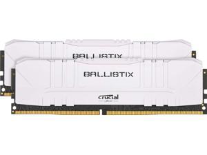 Crucial Ballistix 3200 MHz DDR4 DRAM Desktop Gaming Memory Kit 16GB (8GBx2) CL16 BL2K8G32C16U4W (WHITE)
