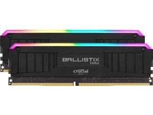 Crucial Ballistix MAX RGB 4400 MHz DDR4 DRAM Desktop Gaming Memory Kit 16GB (8GBx2) CL19 BLM2K8G44C19U4BL (Black)