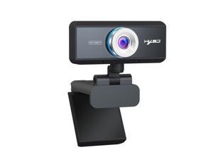 Webcam with Microphone, 1080P Full HD Computer Camera for PC with Cover, Expandable Tripod, USB Web Camera with Cover for Video Calls, Streaming, Skype, Zoom, Teleconference