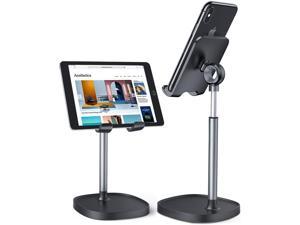 Cell Phone Stand, Angle Height Adjustable MLAY Phone Stand for Desk, Thick Case Friendly Phone Holder Stand for Desk, Compatible with All Mobile Phones,iPhone,Switch,iPad,Tablet(4-10in)