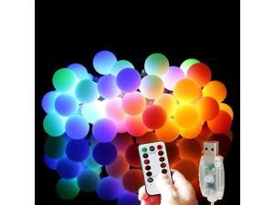 33ft 80 LED String Lights USB Powered Waterproof RGB Bulb Decorative Lighting for Patio Garden Indoor and Outdoor Bedroom Christmas Party Outdoors Camping 33ft 80 LED String Lights USB Powered Waterproof RGB Bulb Decorative Lighting for Patio Garden Indoor and Outdoor Bedroom Christmas Party Outdoors Camping