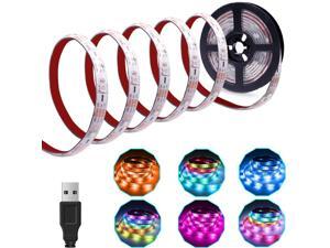 Dreamcolor LED Strip Lights USB Operated, 6.56FT/2M RGB LED Light Strip SMD5050 60 LEDs Rope Lights Led Lights for Room Color Changing Flexible LED Strip Kit for Party Dreamcolor LED Strip Lights USB Operated, 6.56FT/2M RGB LED Light Strip SMD5050 60 LEDs Rope Lights Led Lights for Room Color Changing Flexible LED Strip Kit for Party