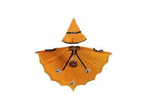 didaINT Halloween Cloak Pumpkin Skeleton Role Play Washable Cloak with Witch Hat, Suitable for Children and Girls didaINT Halloween Cloak Pumpkin Skeleton Role Play Washable Cloak with Witch Hat, Suitable for Children and Girls