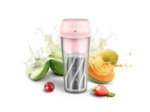 Portable Juicer for Handmade Fruit or Vegetable Smoothie 300ML Pink Mini Blender with USB Rechargeable and Waterproof BPA Free Suitable for Outdoor, Travel, Home and Sport Portable Juicer for Handmade Fruit or Vegetable Smoothie 300ML Pink Mini Blender with USB Rechargeable and Waterproof BPA Free Suitable for Outdoor, Travel, Home and Sport