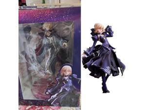 Figuras Anime Fatestay Night Black Saber 24CM PVC Altria Pendragon Knight King Figurines Action Figure Model Toys CollectibleWith Retail Box