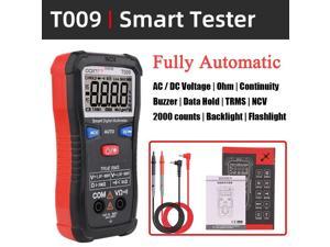 Professional Digital Multimeter Electrician Tools AC DC Voltage Ohm Buzzer 600V Smart Tester Meter Multimetro with Test Leads