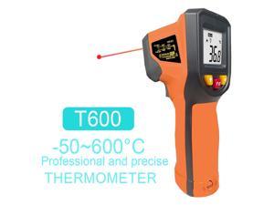 Digital Infrared Thermometer Laser Temperature Meter Noncontact 800 Degree Or 1472Fahrenheit Pyrometer Color LCD TermometroT600