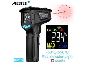 Digital Infrared Thermometer Laser Temperature Meter Noncontact 800 Degree Or 1472Fahrenheit Pyrometer IR Termometro Color LCDIR01B