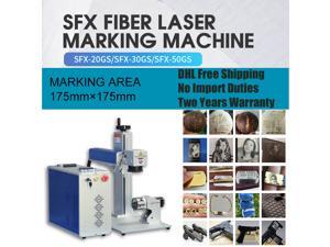 30W Fiber Laser Engraver 110x110mm Fiber Laser Marking Machine 110V Fiber Laser Engraving Tool with for Metal/Acrylic/Leather/PVC/ABS/Fiber Laser Marker 30W 110X110mm 