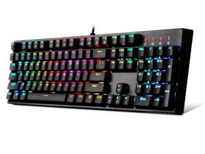 RGB Gaming Mechanical USB Wired Keyboard 1STPLAYER DK5.0 Cherry MX Brown Switch Equivalent Ergonomic 104 Keys NKRO Full Size Customizable Backlight LED Computer Laptop Keyboard for Windows PC Gamers RGB Gaming Mechanical USB Wired Keyboard 1STPLAYER DK5.0 Cherry MX Brown Switch Equivalent Ergonomic 104 Keys NKRO Full Size Customizable Backlight LED Computer Laptop Keyboard for Windows PC Gamers