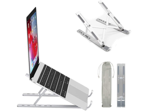 Laptop Stand, iVoler Laptop Holder Riser Computer Tablet Stand, 6 Angles Adjustable Aluminum Ergonomic Foldable Portable Desktop Holder Compatible with MacBook,iPad, HP, Dell, Lenovo 10-15.6” Silver Laptop Stand, iVoler Laptop Holder Riser Computer Tablet Stand, 6 Angles Adjustable Aluminum Ergonomic Foldable Portable Desktop Holder Compatible with MacBook,iPad, HP, Dell, Lenovo 10-15.6” Silver