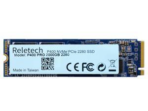 Reletech P400 Pro Q 2TB NVMe PCIe 4.0 M.2 2280 Internal SSD Maximum Performance Solid State Drive R/W 5000/3700 MB/s Gaming PCI-E Gen 4X4 NVMe(RT-P400Q-2TB)