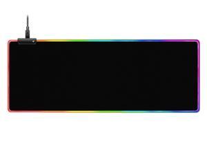 Reletech LED Light Gaming Mouse Pad RGB Large Keyboard Cover Non-Slip Rubber Base Computer Carpet Desk Mat PC Game Mouse Pad