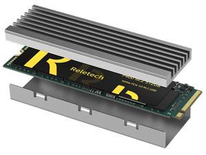 Reletech M.2 SSD Heatsink NVME 2280 Solid State Disk Drive radiatore Cooler Pad di raffreddamento per PC Desktop M.2 NVMe PS5 heatsink