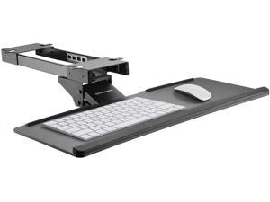 Adjustable Computer Keyboard Platform Tray - 26.4" Under Table Desk Mount Adjustable Computer Keyboard Platform Tray - 26.4" Under Table Desk Mount