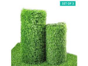 Artificial Grass Turf Garden Lawn for Dog Pets 0.8 inch Pile Height Turf Rug,3PK Artificial Grass Turf Garden Lawn for Dog Pets 0.8 inch Pile Height Turf Rug,3PK