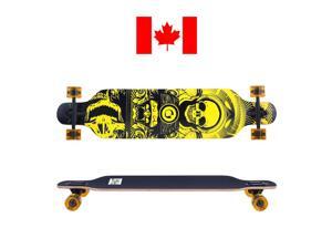Drop-Through Deck Skateboard Complete Longboard - ™ - 41" Skull Drop-Through Deck Skateboard Complete Longboard - ™ - 41" Skull