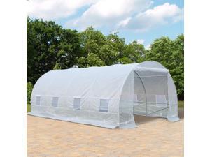 20x10x7ft Walk-in Tunnel Greenhouse Outdoor Plant Grow House 20x10x7ft Walk-in Tunnel Greenhouse Outdoor Plant Grow House