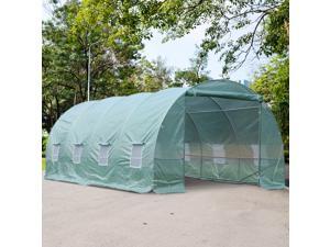 20x10x7ft Walk-in Tunnel Greenhouse Outdoor Plant Grow House 20x10x7ft Walk-in Tunnel Greenhouse Outdoor Plant Grow House