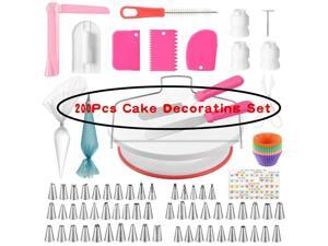 200Pcs Cake Cream Spatula Set Pastry Bags Nozzles Icing Decorng Smoother Set 200Pcs Cake Cream Spatula Set Pastry Bags Nozzles Icing Decorng Smoother Set