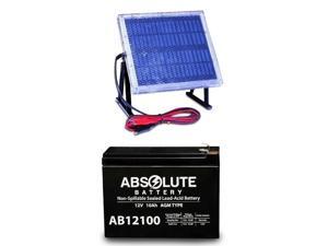 NEW AB12100-S 12V 10AH Replacement 4 Discover D12100S & 12V Solar Panel Charger NEW AB12100-S 12V 10AH Replacement 4 Discover D12100S & 12V Solar Panel Charger