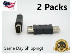 Firewire IEEE 1394 6-Pin Female F to USB M Male Adapter Converter Joiner Plug PC