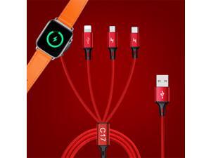Apple Watch Charging Cable - Iphone Lightning charger cable,Fast Magnetic Charging Cable for Apple Watch Series 6/5/4/3/2/1, USB-C/Micro USB Cable for android, 3A 4FT Nylon braided durable cable Apple Watch Charging Cable - Iphone Lightning charger cable,Fast Magnetic Charging Cable for Apple Watch Series 6/5/4/3/2/1, USB-C/Micro USB Cable for android, 3A 4FT Nylon braided durable cable