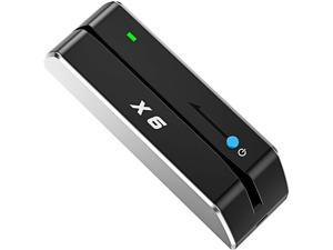 X6 BT USB Bluetooth Magnetic VIP Card Reader Writer USB 3 Tracks Swipe Encoder