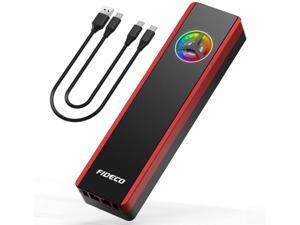 FIDECO M.2 NVME & SATA SSD Enclosure Adapter with Fan, USB C Gen 2 10 Gbps to NVME PCI-E and NGFF Solid State Drive External Enclosure, Supports M.2 M-Key/B Key/B+M Key SSD 2230/2242/2260/2280 (black) FIDECO M.2 NVME & SATA SSD Enclosure Adapter with Fan, USB C Gen 2 10 Gbps to NVME PCI-E and NGFF Solid State Drive External Enclosure, Supports M.2 M-Key/B Key/B+M Key SSD 2230/2242/2260/2280 (black)
