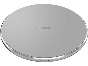 TOZO W1 Wireless Charger Thin Aviation Aluminum Computer Numerical Control Technology Fast Charging Pad Gray (NO AC Adapter)