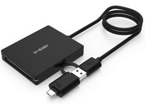 CFast Card Reader, BYEASY CFast 2.0 Reader via USB 3.0 or USB C Port, Portable Professional CFast Memory Card Reader with Thunderbolt 3 Port Using for Sandisk, Lexar, Transced, Atomos, Snoy Card More CFast Card Reader, BYEASY CFast 2.0 Reader via USB 3.0 or USB C Port, Portable Professional CFast Memory Card Reader with Thunderbolt 3 Port Using for Sandisk, Lexar, Transced, Atomos, Snoy Card More