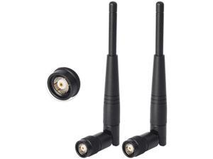 Eightwood 5dBi 2.4GHz WiFi Antenna RP-TNC Male Antennas (2-Pack) Compatible with Trimble Robotic Total Stations Wireless Router Linksys WRT54G WRT54GL WRT54GS WAP54G Eightwood 5dBi 2.4GHz WiFi Antenna RP-TNC Male Antennas (2-Pack) Compatible with Trimble Robotic Total Stations Wireless Router Linksys WRT54G WRT54GL WRT54GS WAP54G