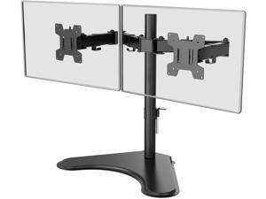 WALI Free Standing Dual LCD Monitor Fully Adjustable Desk Mount Fits Two Screens up to 27 inch, 17.6 lbs. Weight Capacity per Arm (MF002LM), Black WALI Free Standing Dual LCD Monitor Fully Adjustable Desk Mount Fits Two Screens up to 27 inch, 17.6 lbs. Weight Capacity per Arm (MF002LM), Black