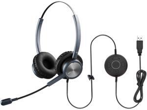 usb voip headset with a microphone