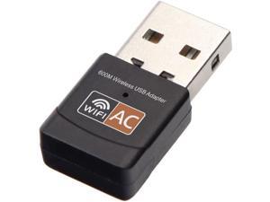 USB Wireless Adapter 600Mbps Realtek RTL8811CU Chipset Mini Type Dual Band 11AC WiFi Dongle IEEE 802.11 a b g n ac for Laptop Desktop IPTV USB 3.0 Network Adapter Support Windows 10 Mac Linux