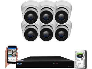 GW Security 8 Channel Smart AI PoE NVR Ultra-HD 4K (3840x2160) Security Camera System with 6 x 4K (8MP) 2160P Face Recognition/Human/Vehicle Detection Waterproof Surveillance IP Dome Camera GW Security 8 Channel Smart AI PoE NVR Ultra-HD 4K (3840x2160) Security Camera System with 6 x 4K (8MP) 2160P Face Recognition/Human/Vehicle Detection Waterproof Surveillance IP Dome Camera