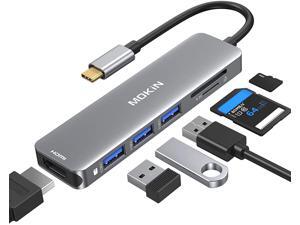 USB C Adapter for MacBook MacBook Pro Adapter USB C Hub Mac Dongle Multiport Adapter,USB-C to HDMI(4K 60Hz), Sd/TF and 3 USB 3.0 Port USB C Adapter for MacBook MacBook Pro Adapter USB C Hub Mac Dongle Multiport Adapter,USB-C to HDMI(4K 60Hz), Sd/TF and 3 USB 3.0 Port