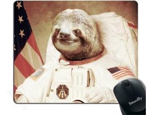 Gaming Mouse Pad Custom,Funny Sloth Dress As a Astronaut Personality Mouse Pad Unique Design Mousepad Gaming Mouse Pad Custom,Funny Sloth Dress As a Astronaut Personality Mouse Pad Unique Design Mousepad