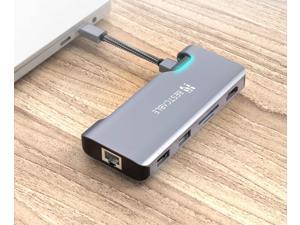 USB C Hub Adapter, BEST CABLE 7 in 1 USB C to HDMI 4K Adapter, Gigabit Ethernet RJ45, USB C Power Delivery, 2USB 3.0 Port, SD/TF Card Reader Compatible with MacBook Pro,MacBook Air,Samsung,and More USB C Hub Adapter, BEST CABLE 7 in 1 USB C to HDMI 4K Adapter, Gigabit Ethernet RJ45, USB C Power Delivery, 2USB 3.0 Port, SD/TF Card Reader Compatible with MacBook Pro,MacBook Air,Samsung,and More