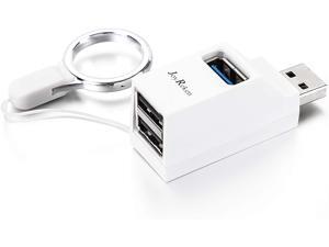 White USB Hub JoyReken 3 Port Mini USB Hub 3.0 Small Portable USB Splitter Adapter for PC Laptop White USB Hub JoyReken 3 Port Mini USB Hub 3.0 Small Portable USB Splitter Adapter for PC Laptop