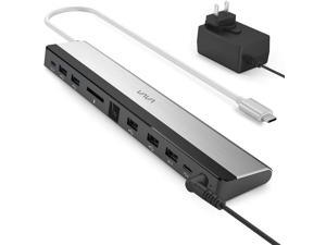USB C HUB with 36W Adapter, 100W PD, Ethernet Port, SD Card Slot, 2 x USB 3.1, 2 x USB 2.0, 1 x QC 3.0 Ports, 1xPD 3.0 Port, 1x DC in Port for MacBook Pro and Type C Windows Laptop USB C HUB with 36W Adapter, 100W PD, Ethernet Port, SD Card Slot, 2 x USB 3.1, 2 x USB 2.0, 1 x QC 3.0 Ports, 1xPD 3.0 Port, 1x DC in Port for MacBook Pro and Type C Windows Laptop