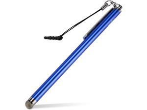 Stylus Pen for iPad (Stylus Pen by BoxWave) - EverTouch Slimline Capacitive Stylus, Slim Barrel Capacitive Stylus with FiberMesh Tip for iPad, Apple iPad - Lunar Blue